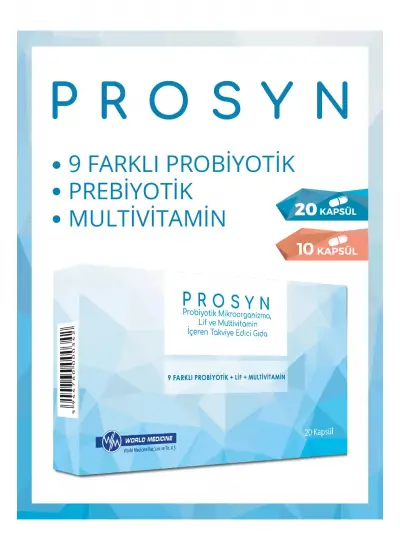 Prosyn Probiyotik, Prebiyotik ve Multivitamin İçeren Takviye Edici Gıda