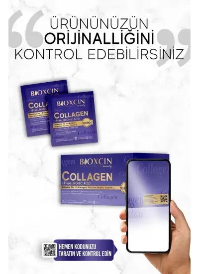 Beauty Collagen Toz 30 Saşe X 10.000 Mg Tip 1 - Tip 3 Hidrolize Kolajen - Keratin