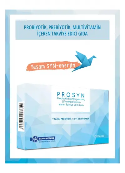 Prosyn Probiyotik, Prebiyotik ve Multivitamin İçeren Takviye Edici Gıda