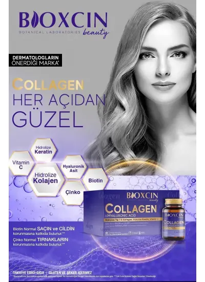 Beauty Collagen Toz 30 Saşe X 10.000 Mg Tip 1 - Tip 3 Hidrolize Kolajen - Keratin