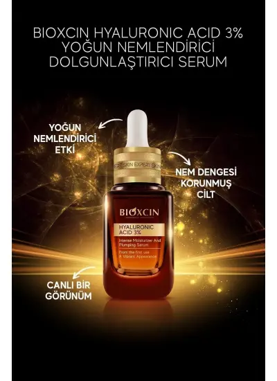 Hyaluronic Acid Yoğun Nemlendirici Dolgunlaştırıcı Serum - Hyaluronic Acid %3 Panthenol %5 Lipozomal