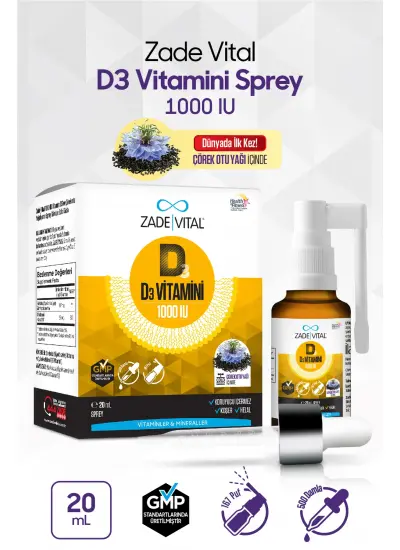 D3 Vitamini 1000 Iu Sprey 20 ml