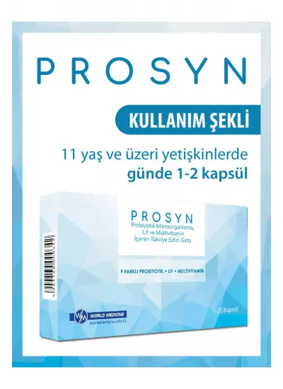 Prosyn Probiyotik, Prebiyotik ve Multivitamin İçeren Takviye Edici Gıda