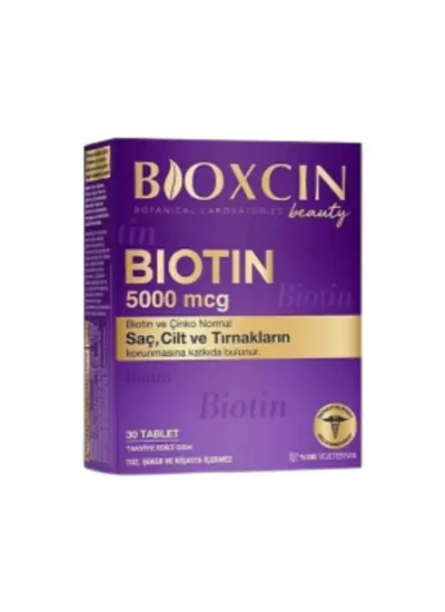 Biotin 5000 mcg 30 Tablet ( 1 ADET )