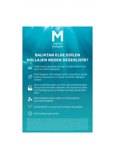 Marine Collagen ve Hyaluronic Acid Bitkisel Sert 40'lı Kapsül