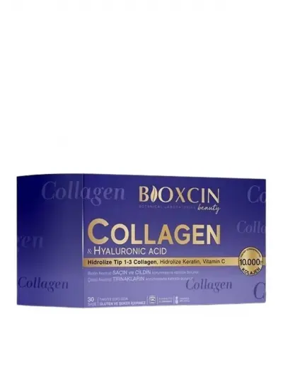 Beauty Collagen Toz 30 Saşe X 10.000 Mg Tip 1 - Tip 3 Hidrolize Kolajen - Keratin