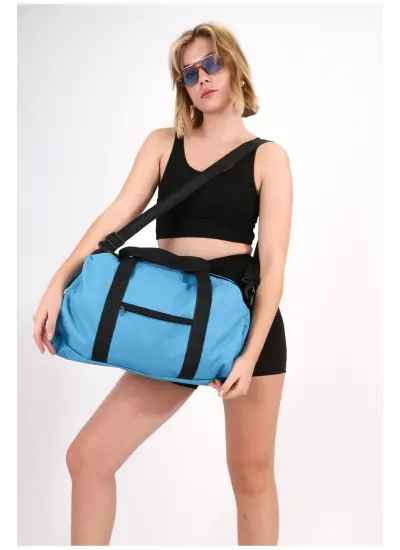 Unisex Günlük Kullanım El Kol Ve Omuzda Taşınabilir Spor Seyahat Fitness Çantası Gym Bag