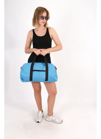 Unisex Günlük Kullanım El Kol Ve Omuzda Taşınabilir Spor Seyahat Fitness Çantası Gym Bag