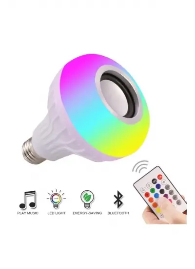 Music Bulb Bluetooth Ampül Hoparlör Akıllı Led Ampul Lamba Kılıçal