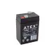 Ax-604 Akü 6 Volt - 4 Amper Işıldak Aküsü (70 X 48 X 101 MM)