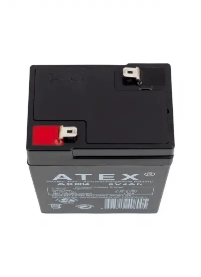 Ax-604 Akü 6 Volt - 4 Amper Işıldak Aküsü (70 X 48 X 101 MM)