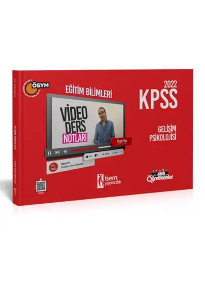 İsem Yayıncılık 2022 KPSS Eğitim Bilimleri Gelişim Psikolojisi Video Ders Notu  (4022)