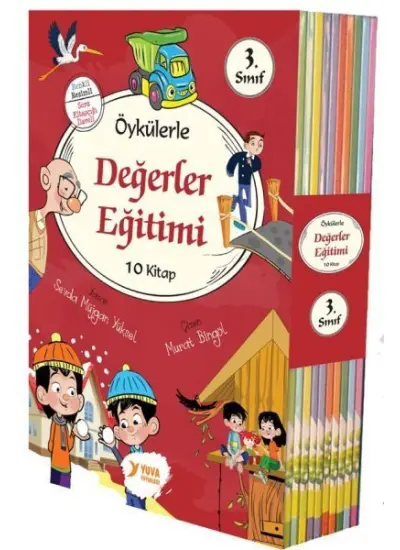 Öykülerle Değerler Eğitimi 3. Sınıflar İçin 10 Kitap Set  (4022)