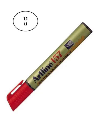 Artline 159 Whiteboard Marker Red Kesik Uç 12li