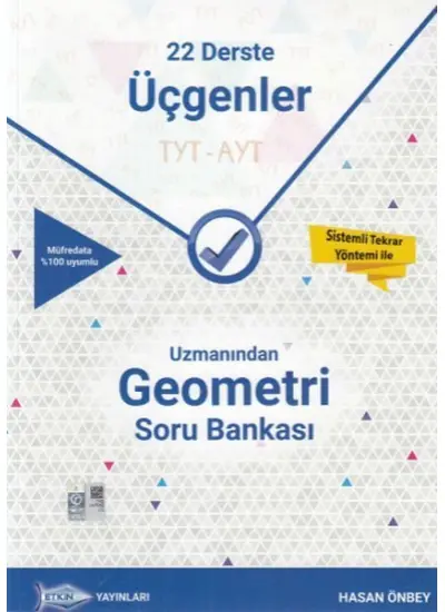 Etkin TYT - AYT Uzmanından Geometri Soru Bankası 22 Derste Üçgenler (36,00 TL)  (4022)