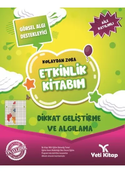 Kolaydan Zora Etkinlik Kitabım - Dikkat Geliştirme ve Algılama  (4022)