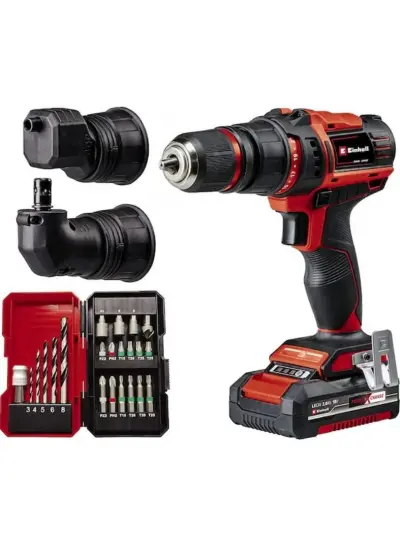 Einhell TE-CD 18/45 3X Lİ-i +22 (1x2,0 Ah) Akülü Vidalama Set