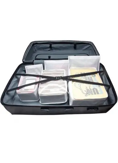 Bavul İçi Düzenleyici Valiz  Organizer 6 lı Set - Çizgili