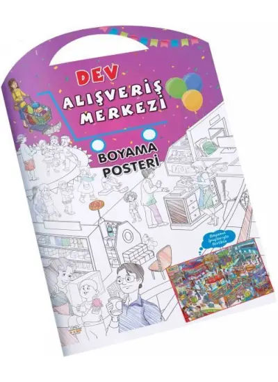 Alışveriş Merkezi Dev Boyama Posteri  (4022)