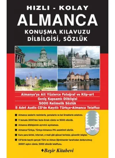 Hızlı Kolay Almanca Konuşma Kılavuzun Dilbilgisi Sözlük Karekod'lu  (4022)