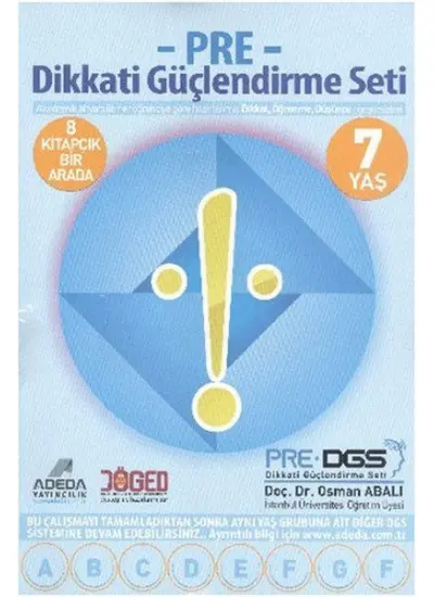 Pre Dikkati Güçlendirme Seti – 1.Sınıf – 7 yaş  (4022)