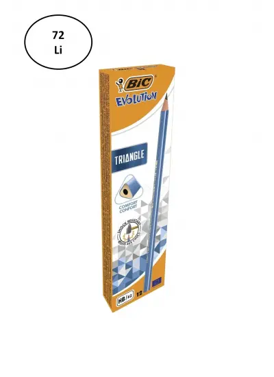 Bic Evolution Üçgen Hb Kurşun Kalem 72li