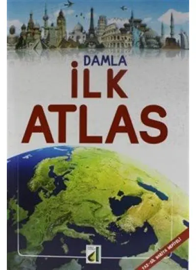 Damla İlk Atlas (Yaz Sil Harita Hediyeli)  (4022)