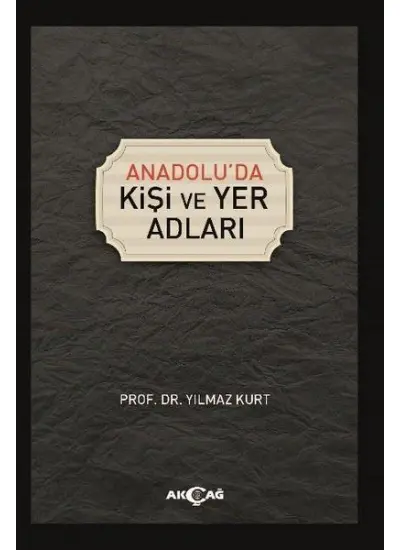 Anadoluda Kişi ve Yer Adları  (4022)