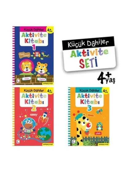 Küçük Dahiler Aktivite Seti 4+ Yaş - 3 Kitap Takım  (4022)