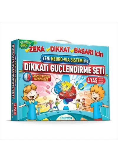 Dikkati Güçlendirme Seti - Anasınıfı – 4 Yaş Neuro-Via  (4022)