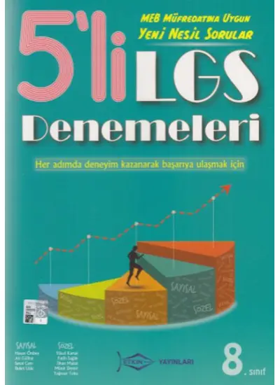 Etkin Yayınları 5'li LGS Denemeleri (35,00 TL)  (4022)