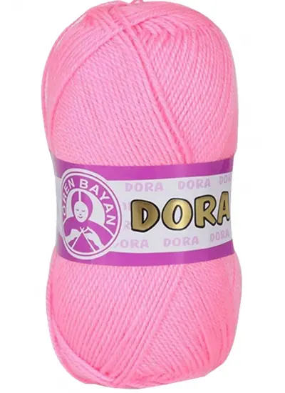 1 Adet Dora El Örgü İpi Yünü 100 gr 040 Şeker Pembe