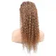 Afro Dalga Front Lace Gerçek Tül Peruk / Kumral / 60/65cm