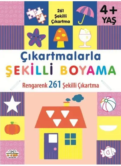 Çıkartmalarla Şekilli Boyama 4 Yaş Üstü  (4022)