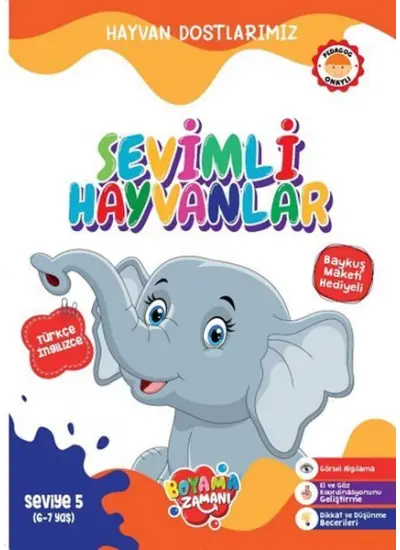 Hayvan Dostlarımız - Sevimli Hayvanlar Seviye 5 (6-7 Yaş)  (4022)