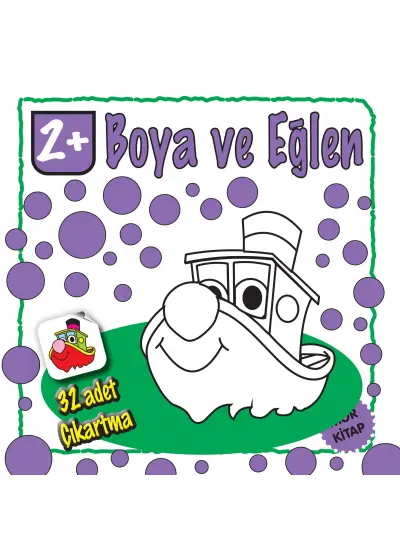 Boya ve Eğlen Mor Kitap  (4022)