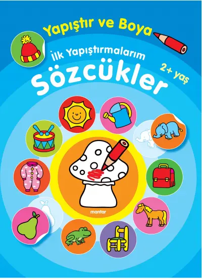 Yapıştır ve Boya İlk Yapıştırmalarım - Sözcükler  (4022)