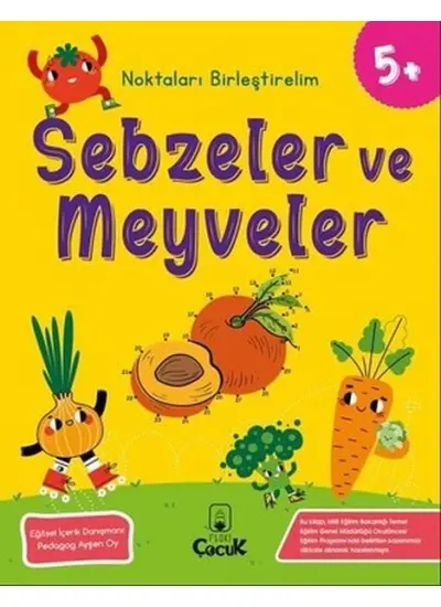 Noktaları Birleştirelim - Sebzeler ve Meyveler +5 Yaş  (4022)