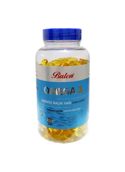 Omega 3 Norveç Balık Yağı İçeren 200 Kapsül (1380 MG - Trigliserid Form)