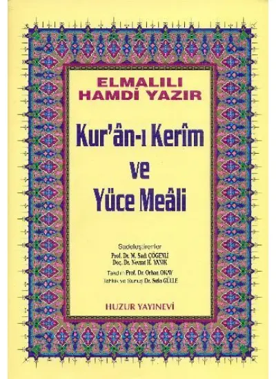 Kuranı Kerim ve Yüce Meali Orta Boy (Sarı)  (4022)