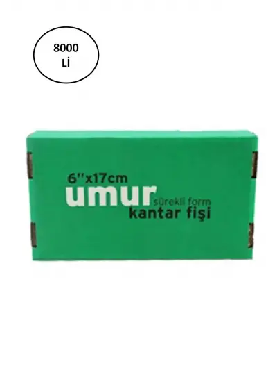 Umur Kantar Fişi 6X17cm 1 Nüsha 8000 Li 30001956 5572