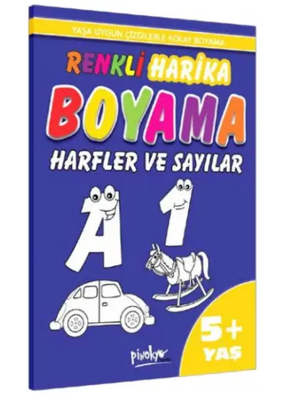 Renkli Harika Boyama Harfler ve Sayılar (5+Yaş)  (4022)