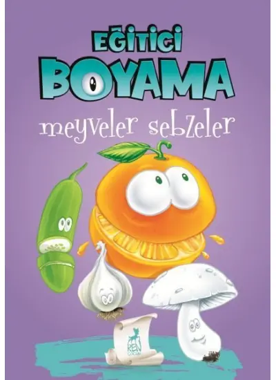 Eğitici Öğretici Boyama  - Meyveler Sebzeler  (4022)