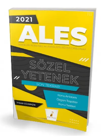 Pelikan 2021 ALES Sözel Yetenek Son Tekrar Konu Anlatımı  (4022)