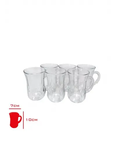 Bardak Kulplu 6 Li Istikane Mug-81674