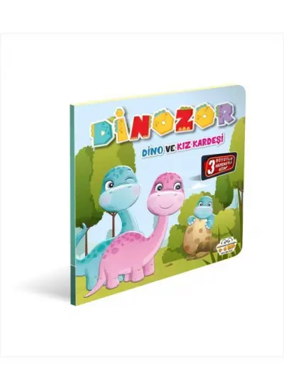 Dinozor Dino Ve Kız Kardeşi 3 Boyutlu  (4022)