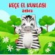 Zebra Vahşi Hayvanlar Keçe El Kukla