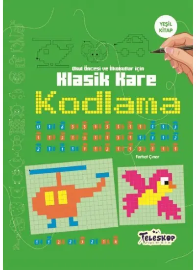 Klasik Kare Kodlama Yeşil Kitap  (4022)