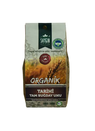 Organik Tarihi Tam Buğday Unu 750 Gr Paket