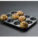 12 Bölmeli Metal Yapışmaz Muffin Kek Kalıbı